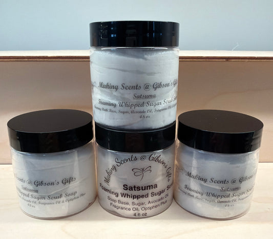 Satsuma Foaming Whipped Sugar Scrub